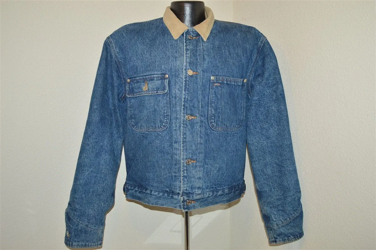 90s Ralph Lauren Polo Lined Chore Barn Denim Jacket Large