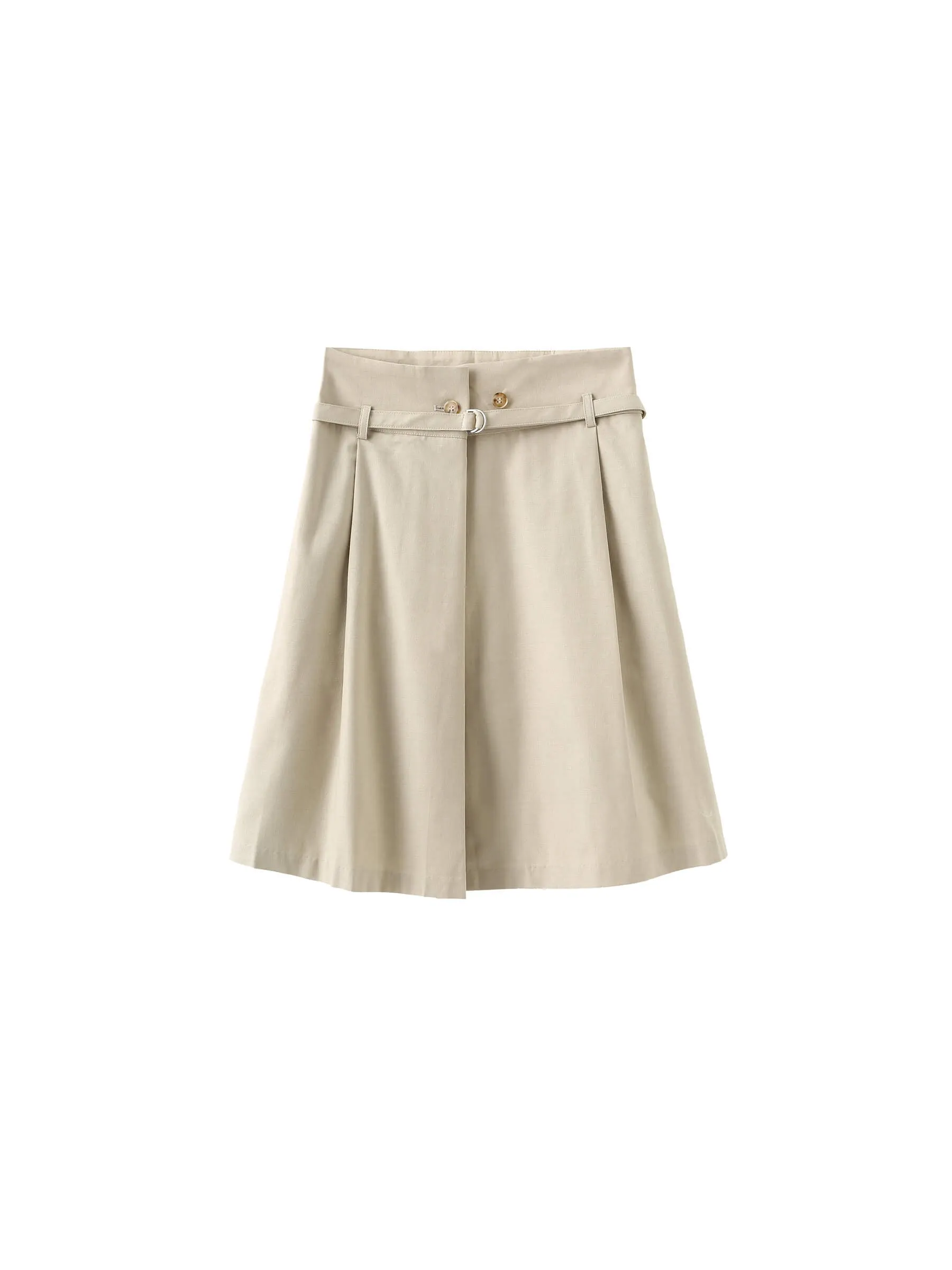 A-line Round Skirt with Wool Blend