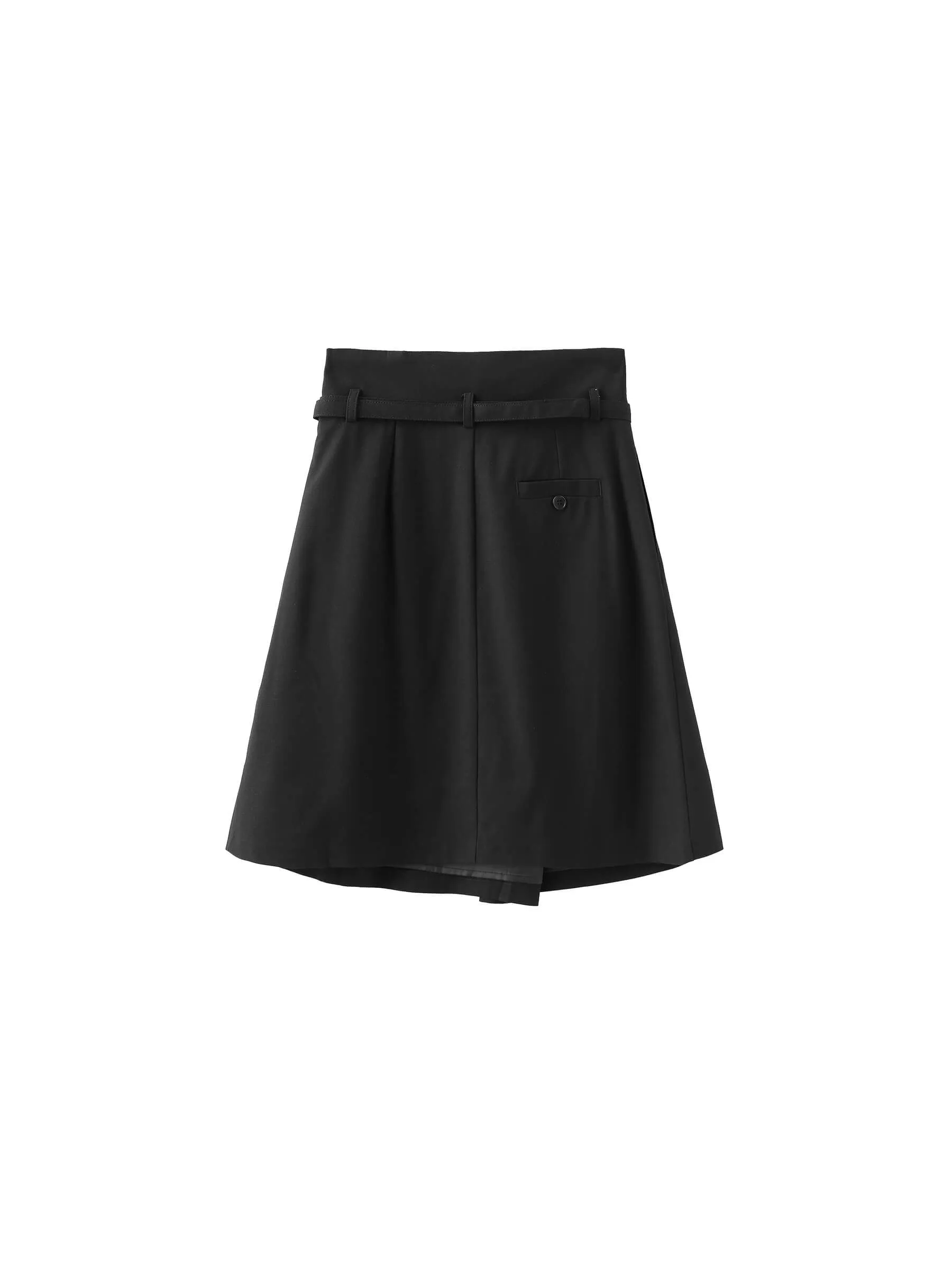 A-line Round Skirt with Wool Blend