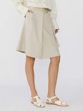 A-line Round Skirt with Wool Blend