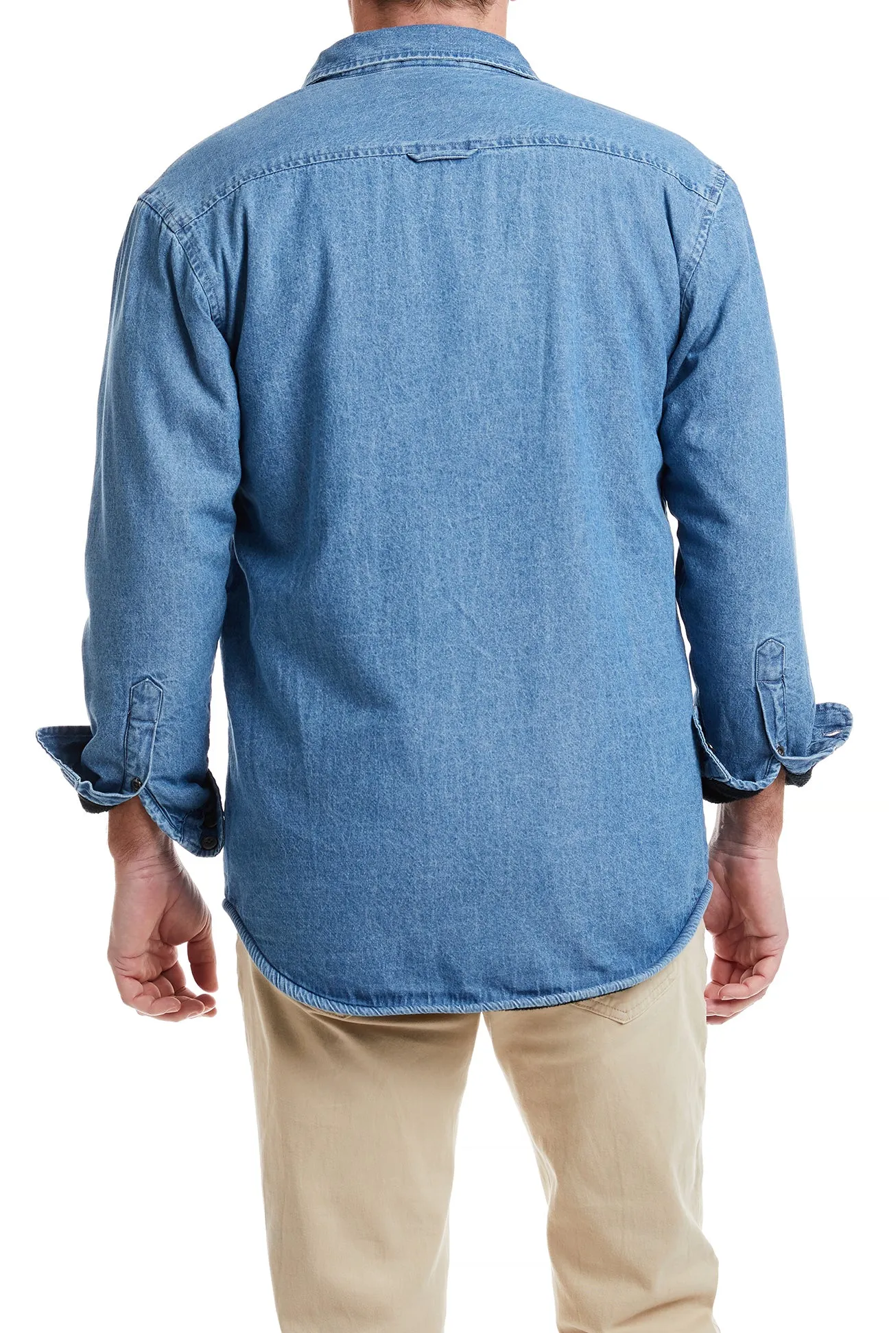 Beach Walker Denim and Fleece Lined Shirt