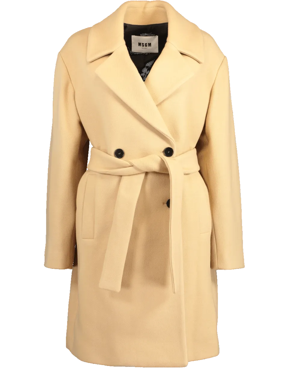 Cappotto Self Belt Coat