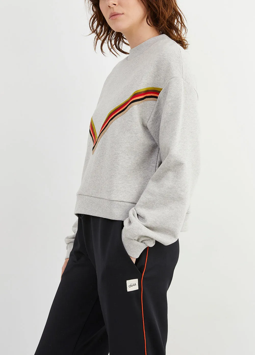 Chevron Rib Sweatshirt