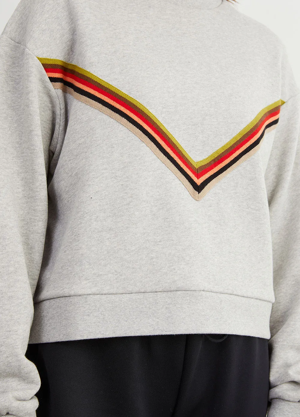 Chevron Rib Sweatshirt