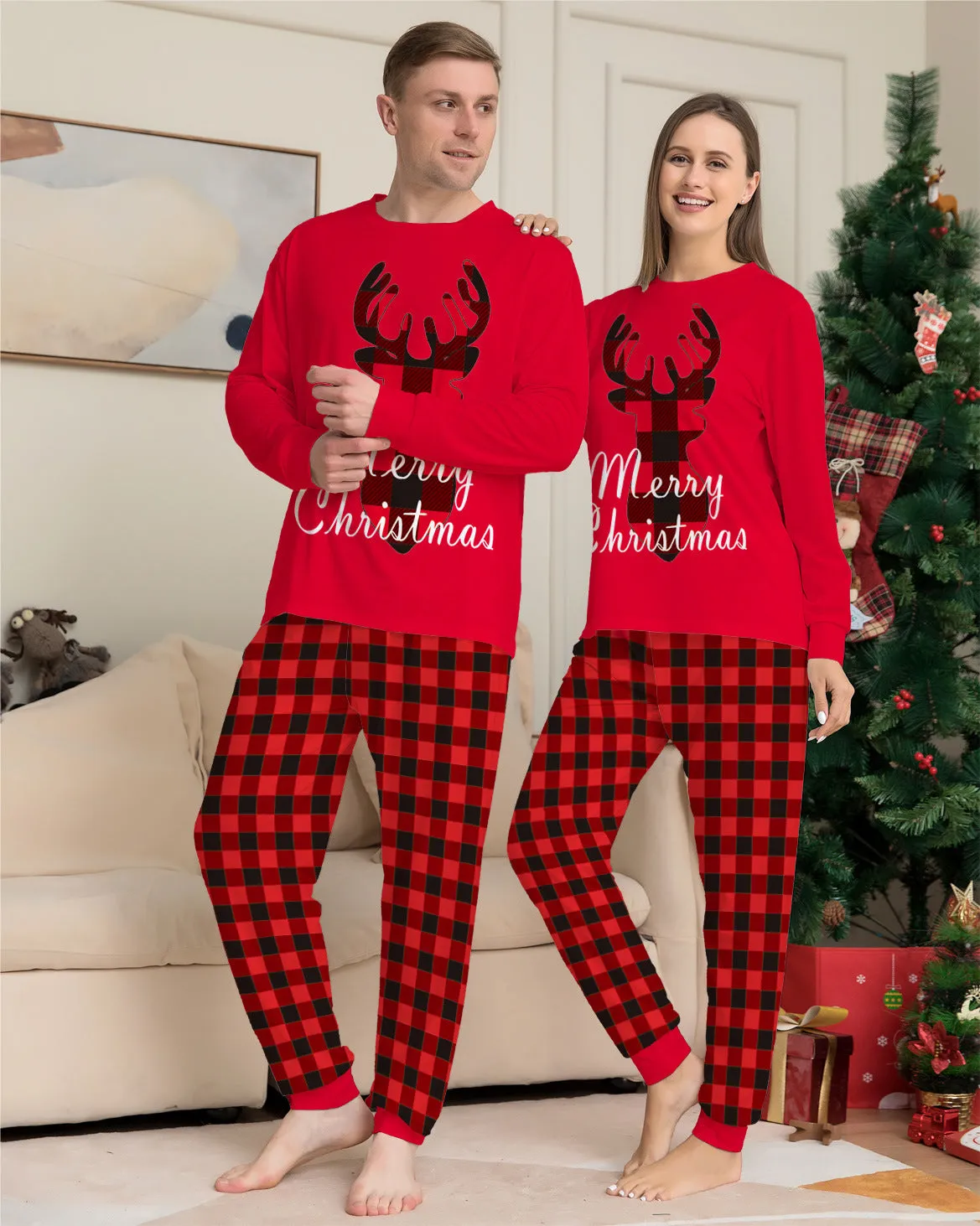 Christmas Family Matching Lounging Set  - Dad, Mom, Baby, Child, Dog.