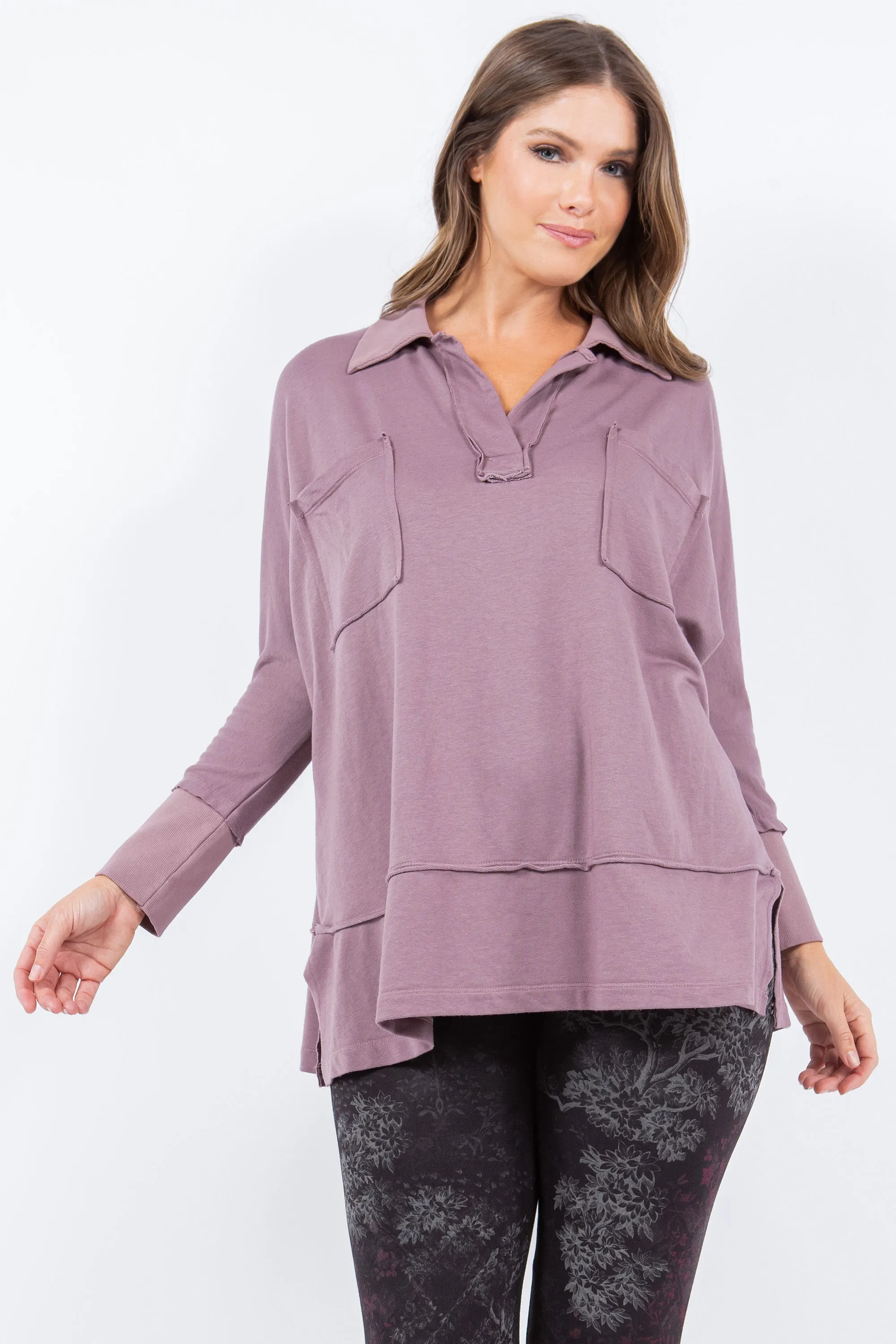 Collared Dual Pocket Tunic