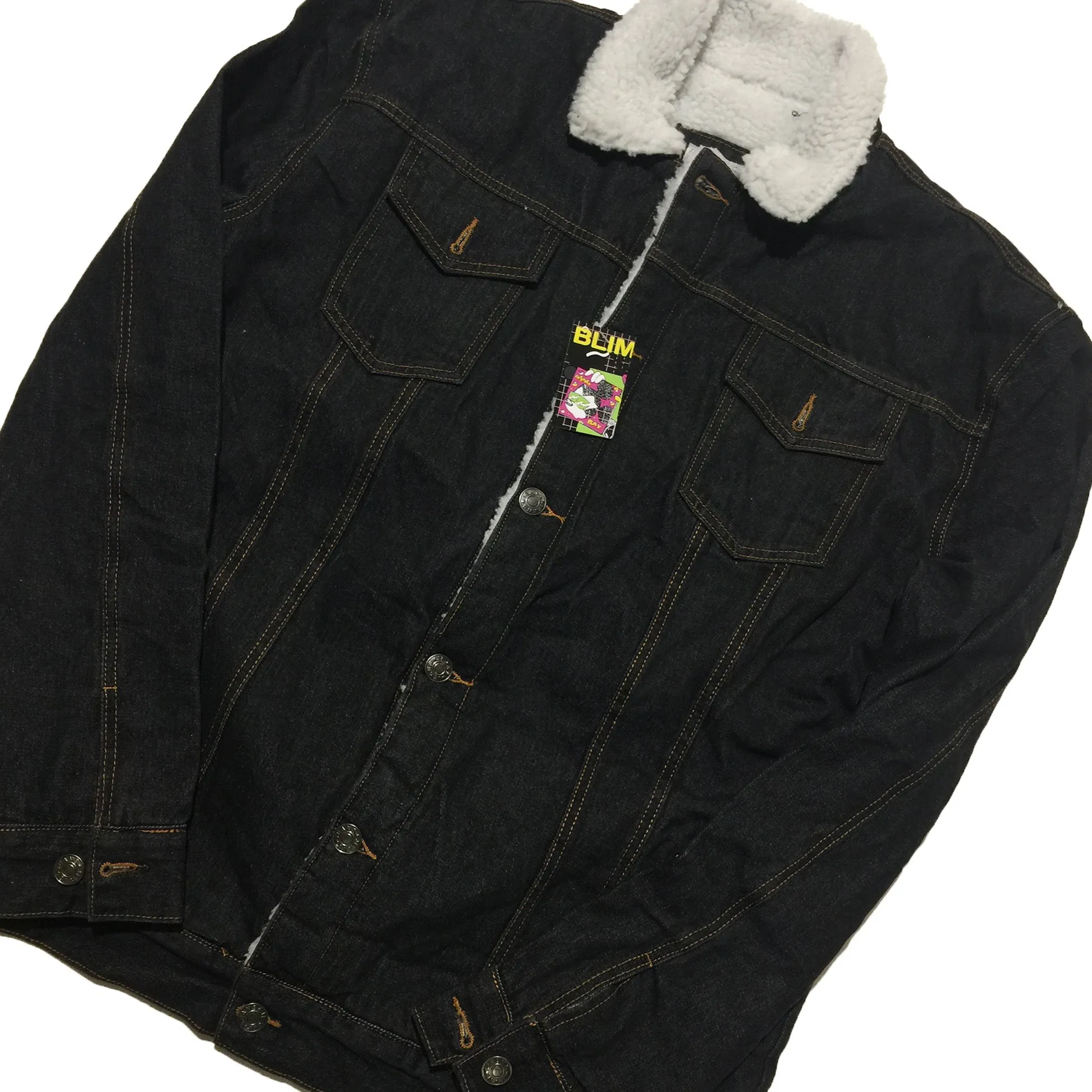 Denim Jacket with Fleece Lining