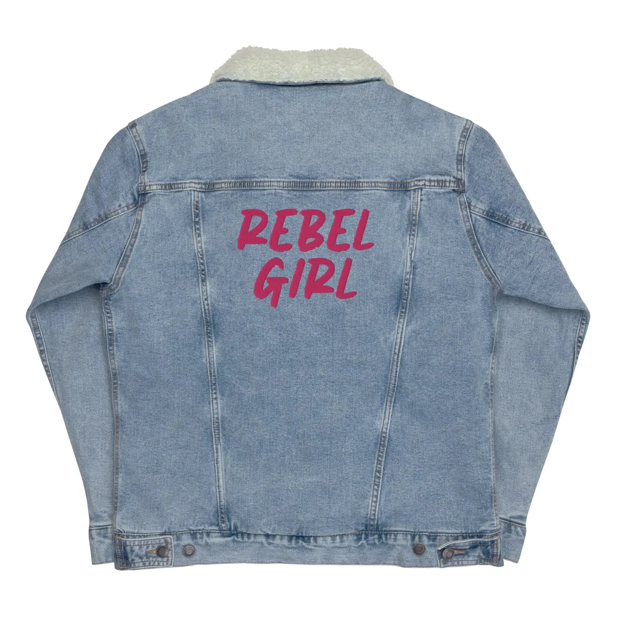 Denim sherpa jacket REBEL GIRL