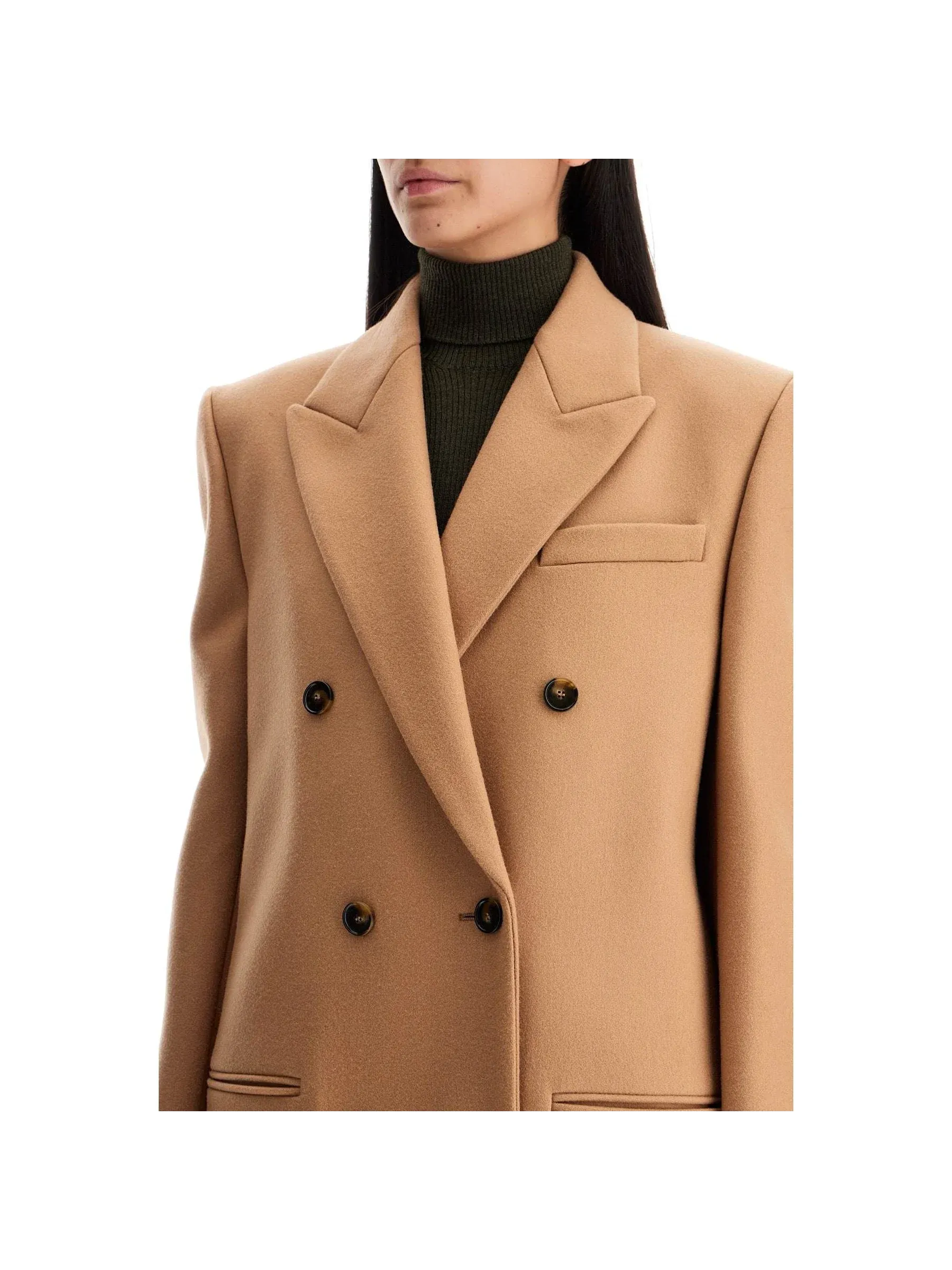 Double-Breasted Wool Coat