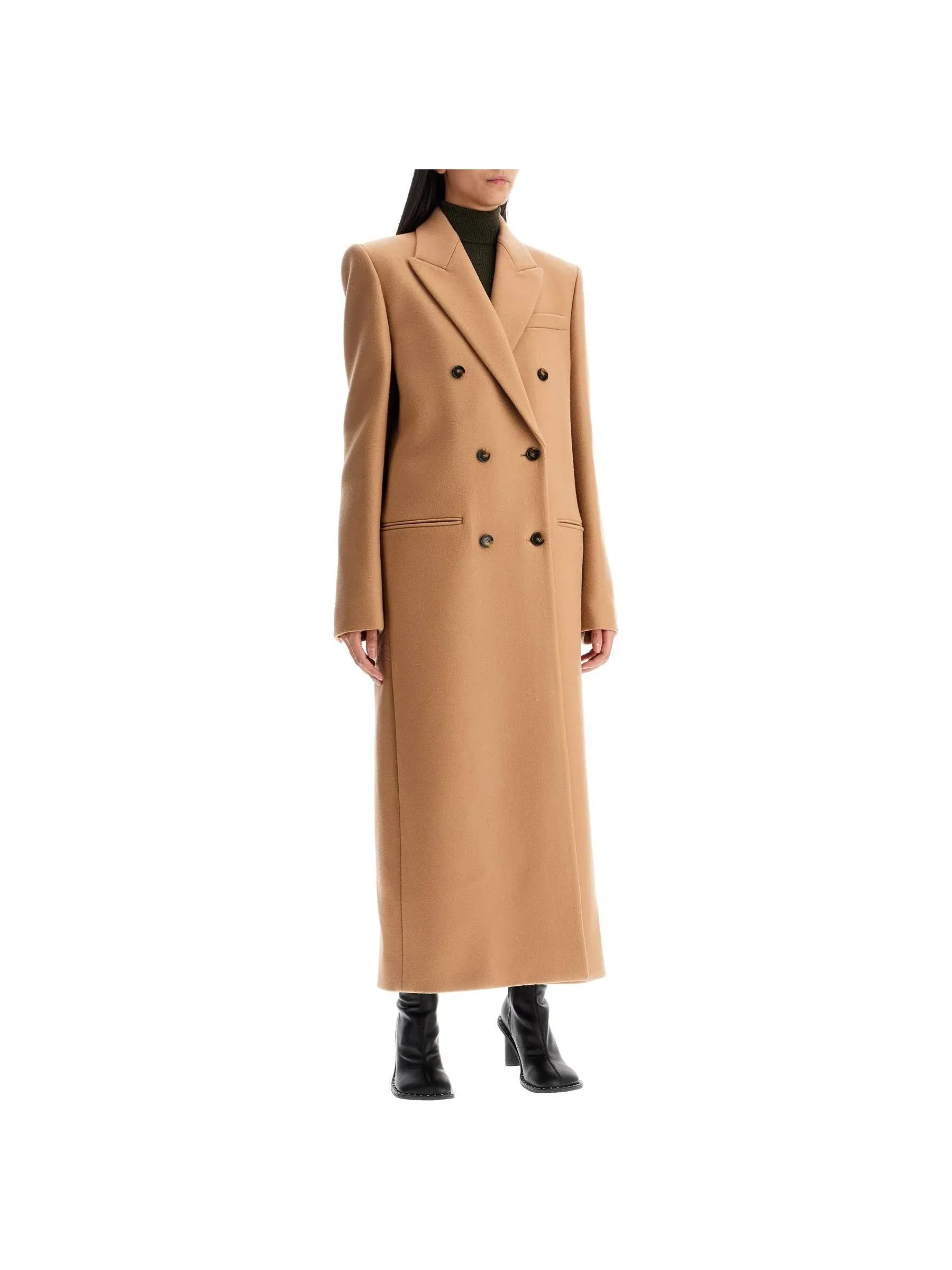 Double-Breasted Wool Coat