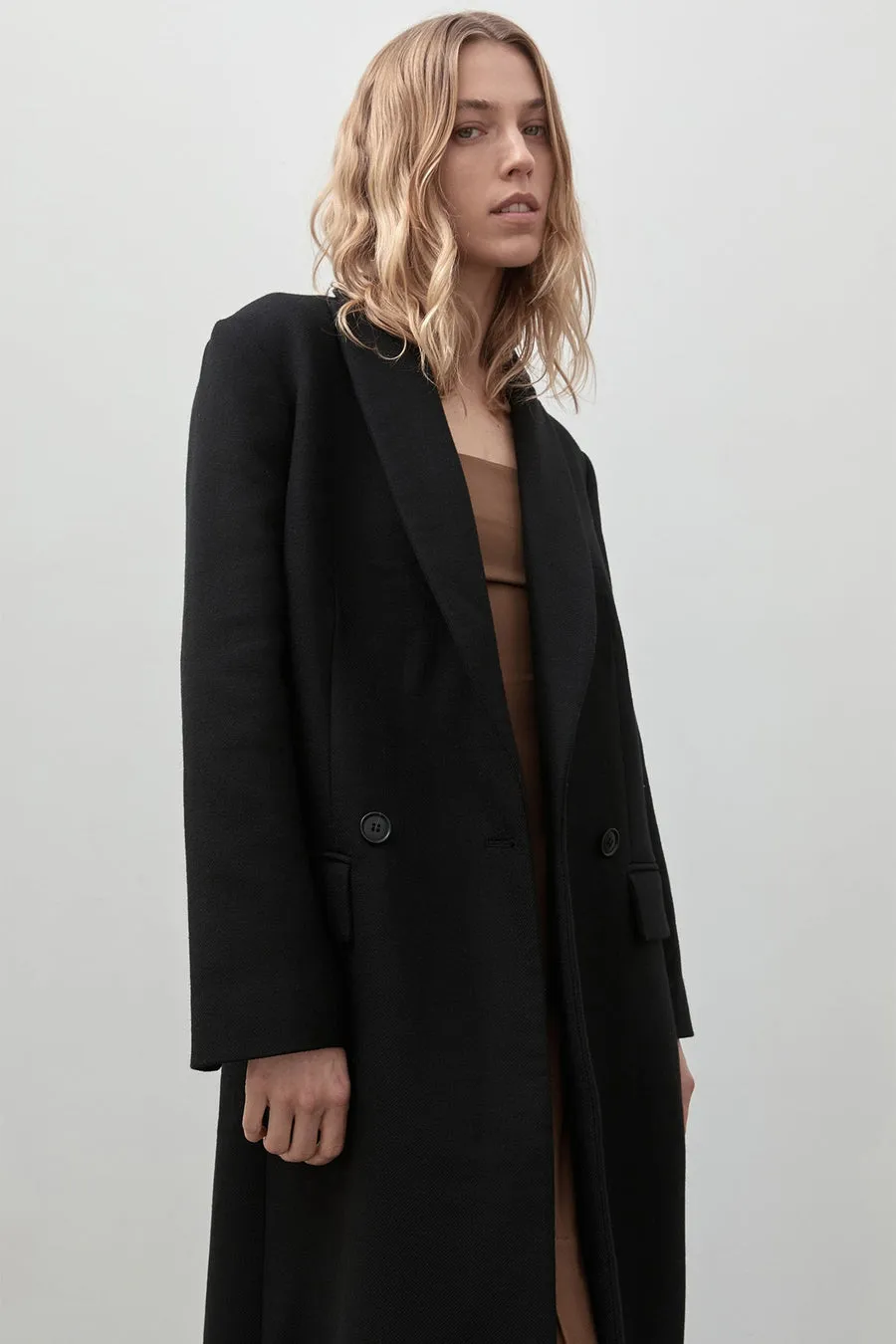 Double Breasted Wool Coat