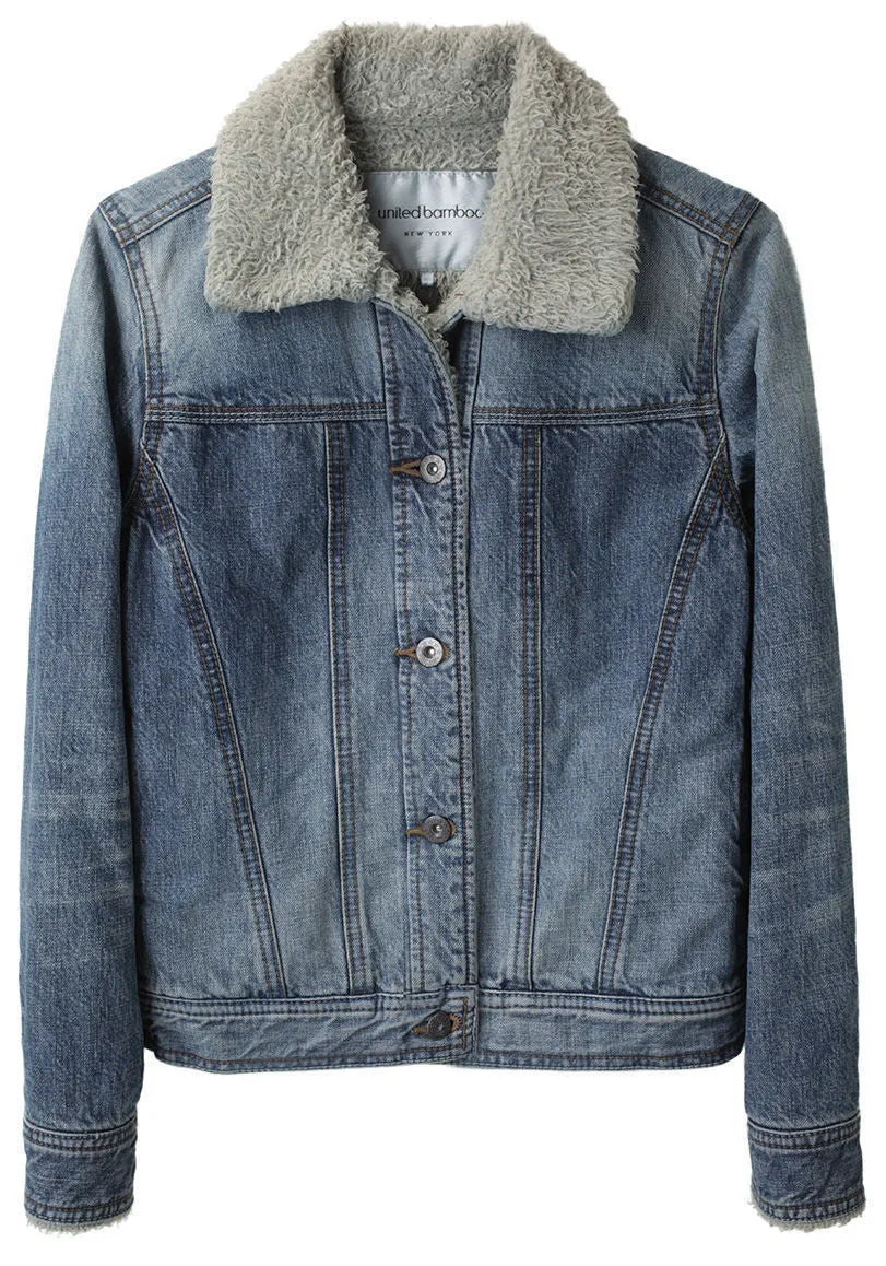 Fleece Lined Denim Jacket