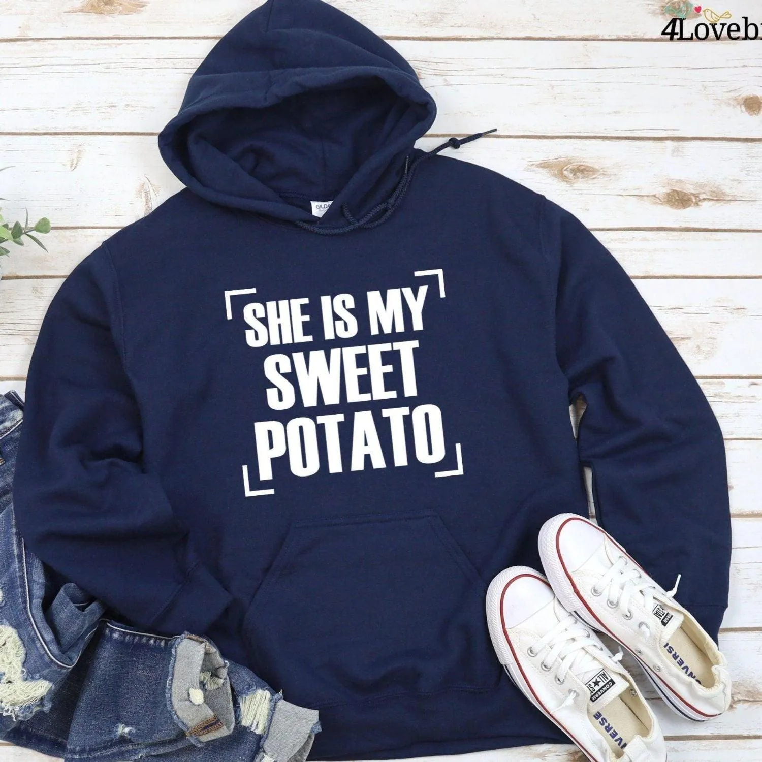 Friendsgiving Matching Set: 'She's My Sweet Potato/I Yam' - Perfect Thanksgiving Outfits!