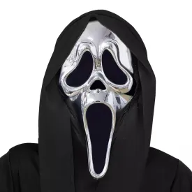 Ghost Face Chrome Adult Costume Mask