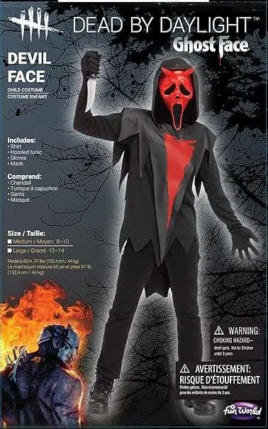 Ghost Face Dead by Daylight Devil Face Child Costume