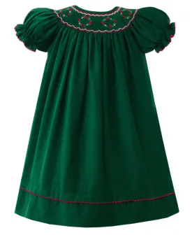 Green Corduroy Bishop Dress