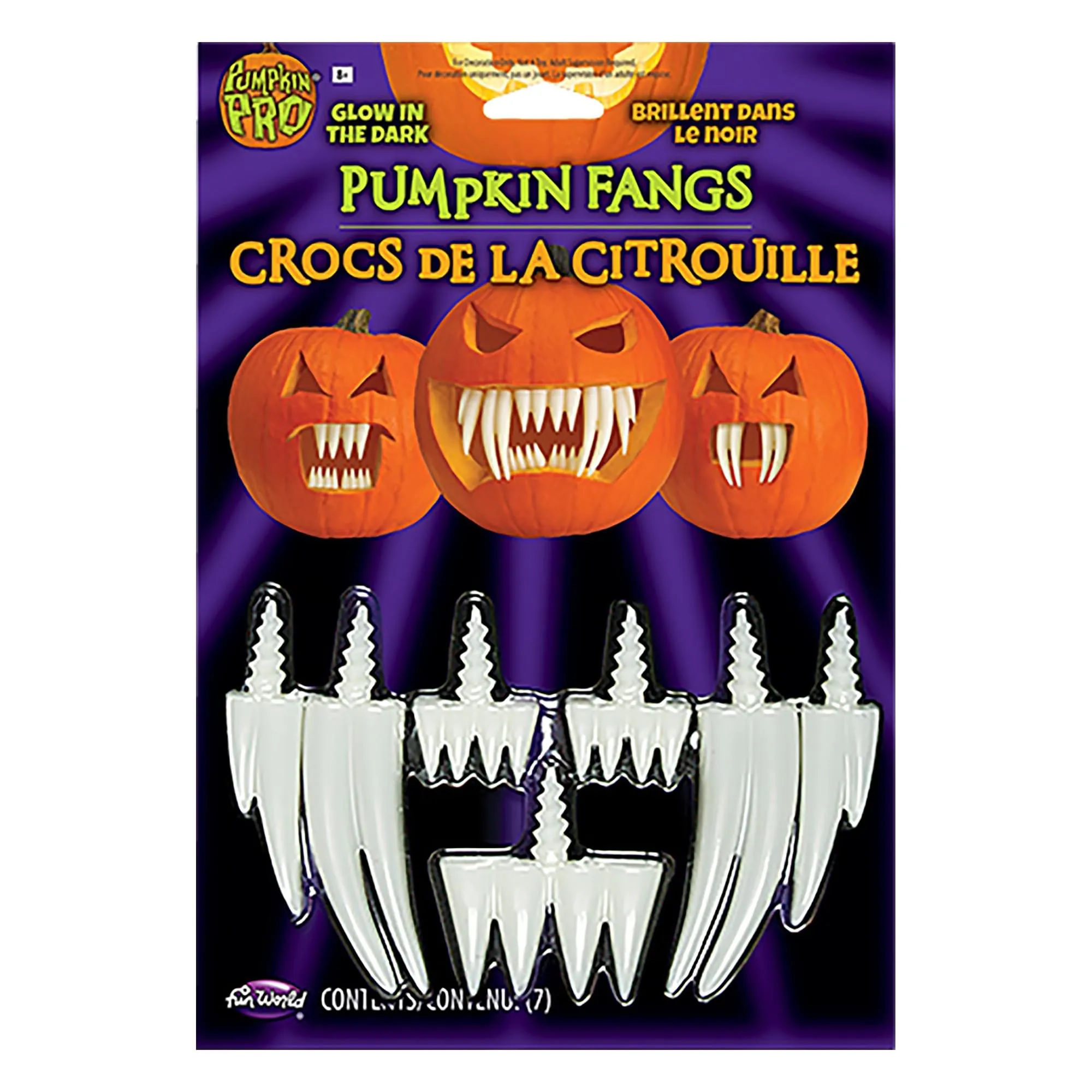 Halloween Pumpkin Accessory Kit | Fang Teeth