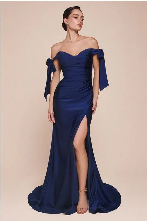 Luxury Blackberry Purple Stretch Jersey Sweetheart Gown