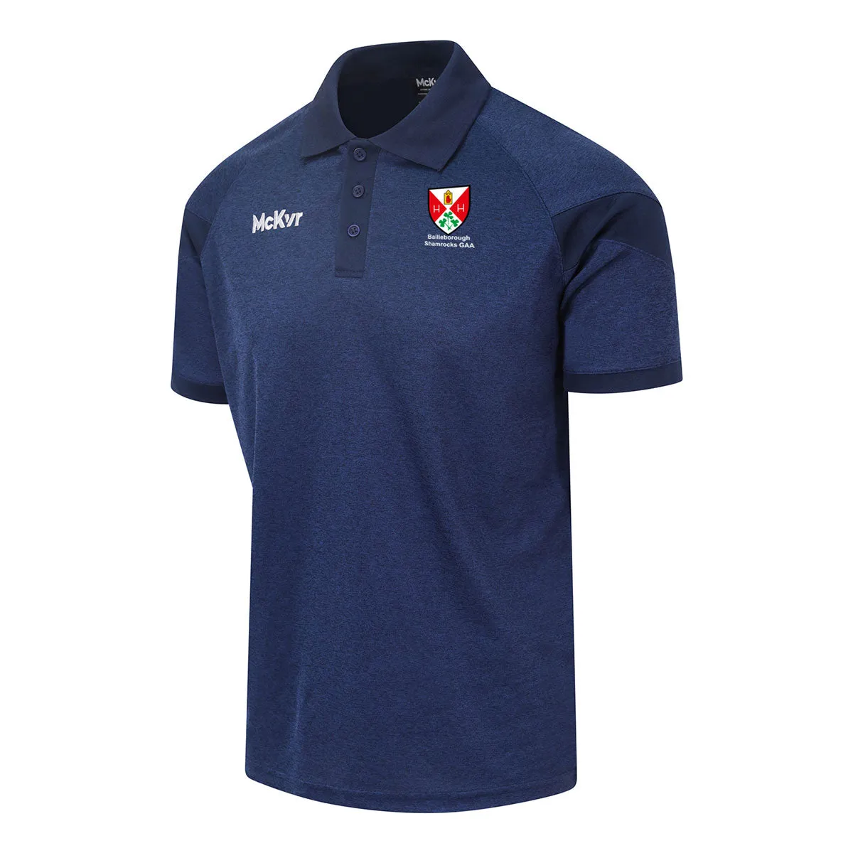 Mc Keever Bailieborough Shamrocks GAA Core 22 Polo Top - Adult - Navy