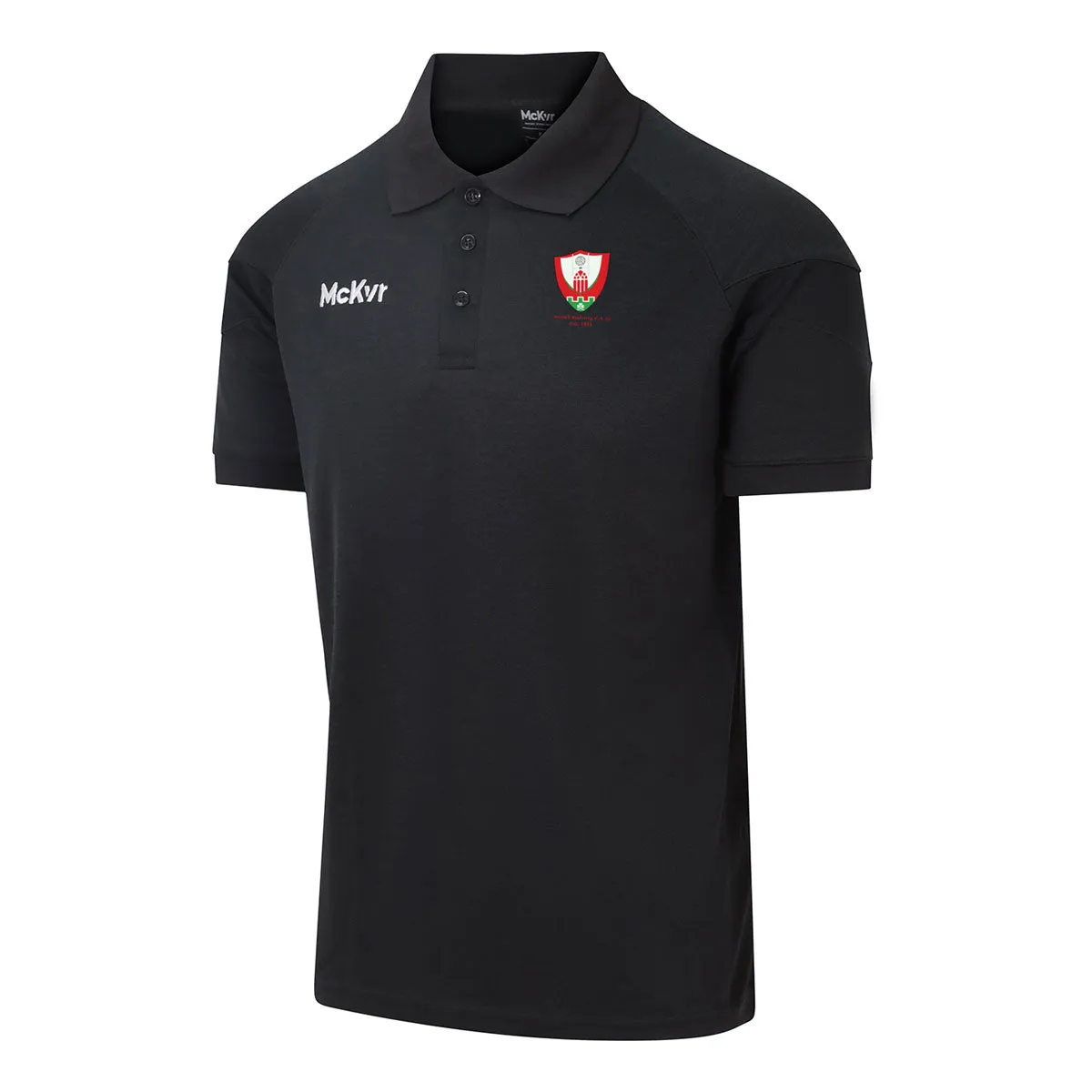 Mc Keever Dromahair GAA Core 22 Polo Top - Adult - Black