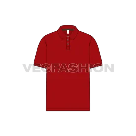 Mens Classic Red Polo Shirt