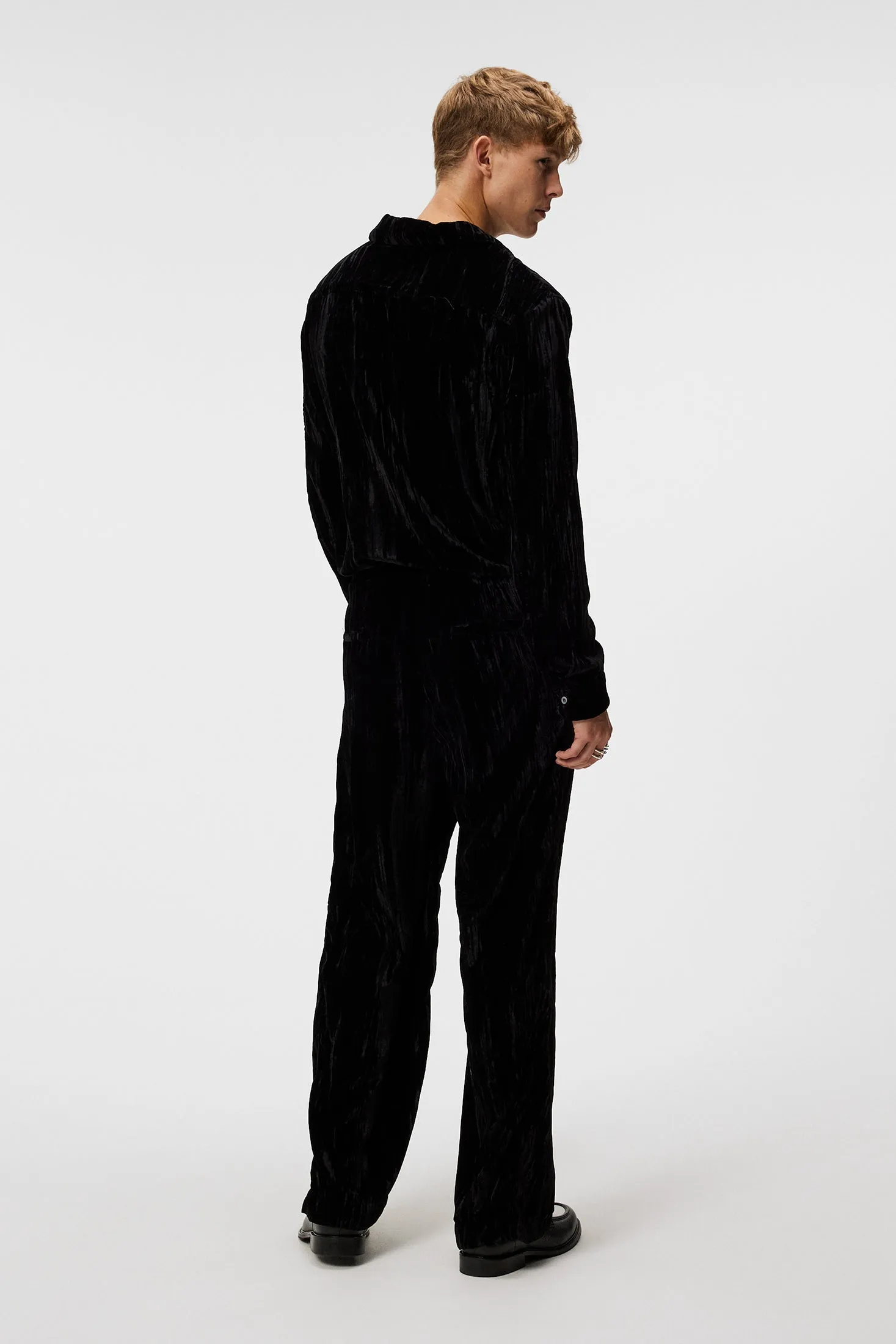 Noah Wide Velvet Pants / Black