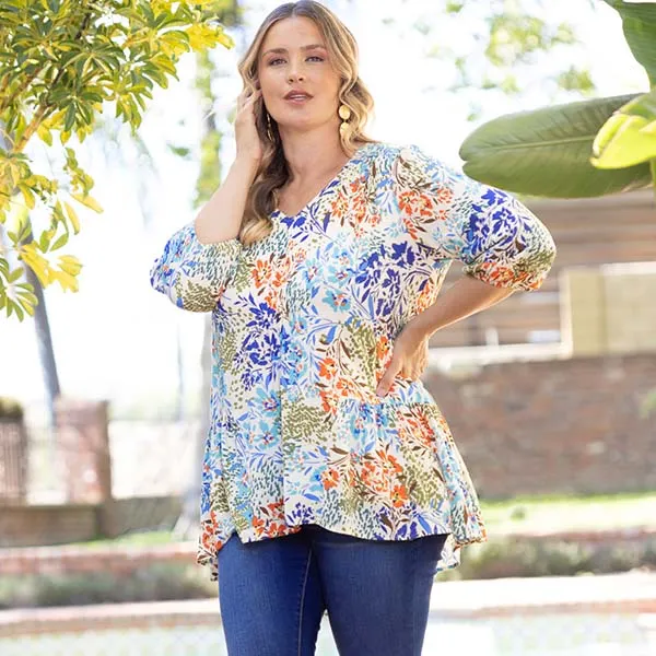 Oasis Flowy Swing Tunic Top - Sale!