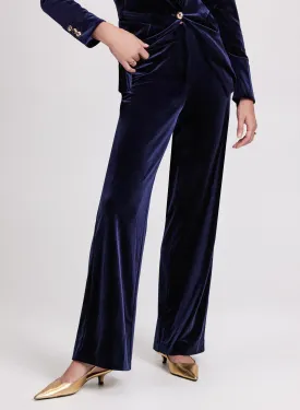 Olivia Velvet Wide Leg Pants - Regular