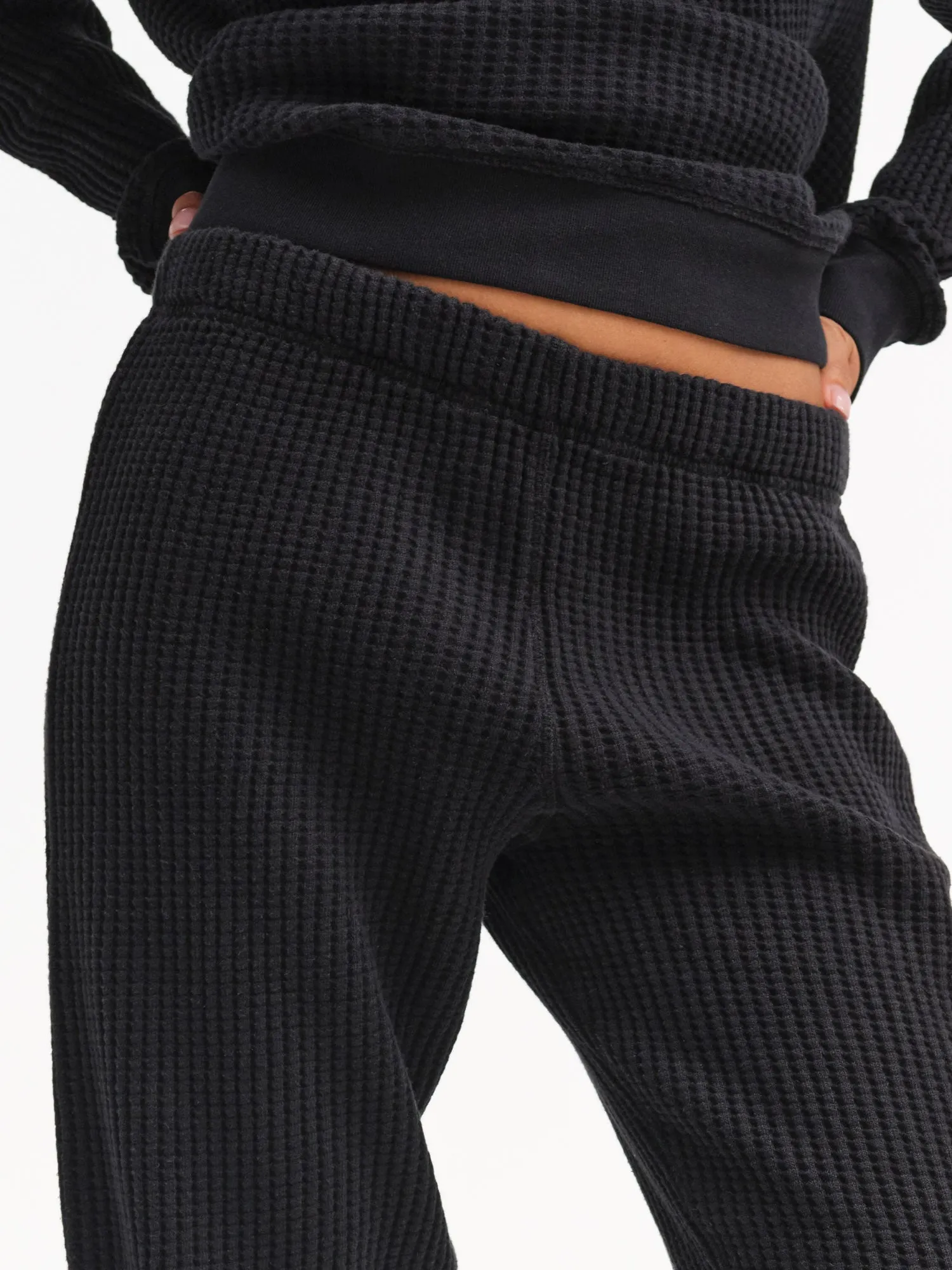 Organic Waffle Relaxed Jogger