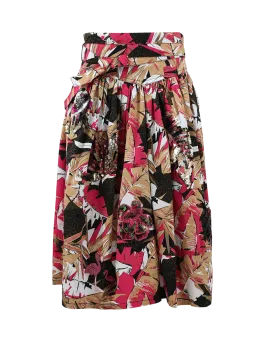 Palm Belted Full Skirt