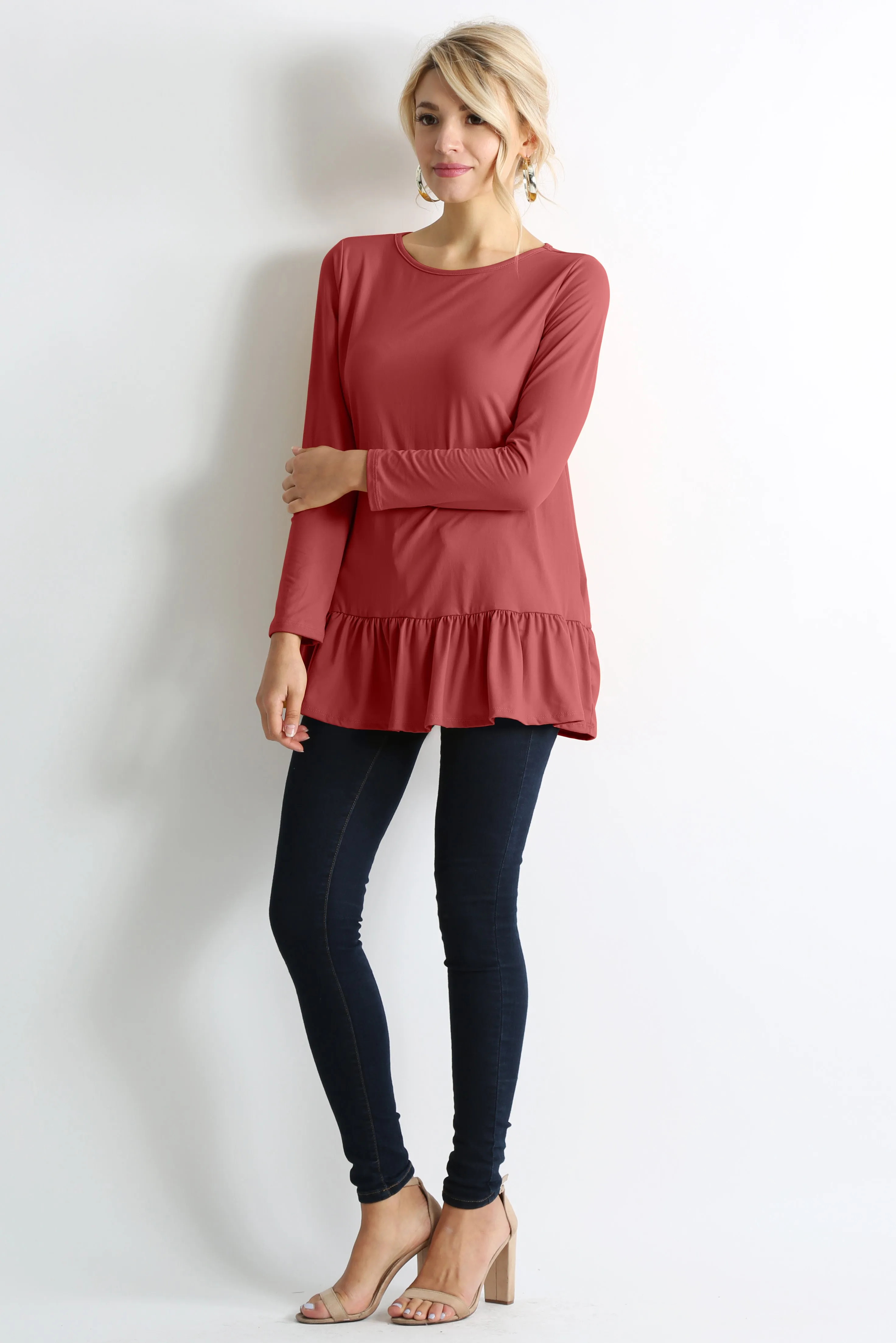 Play With Peplum Tunic Top