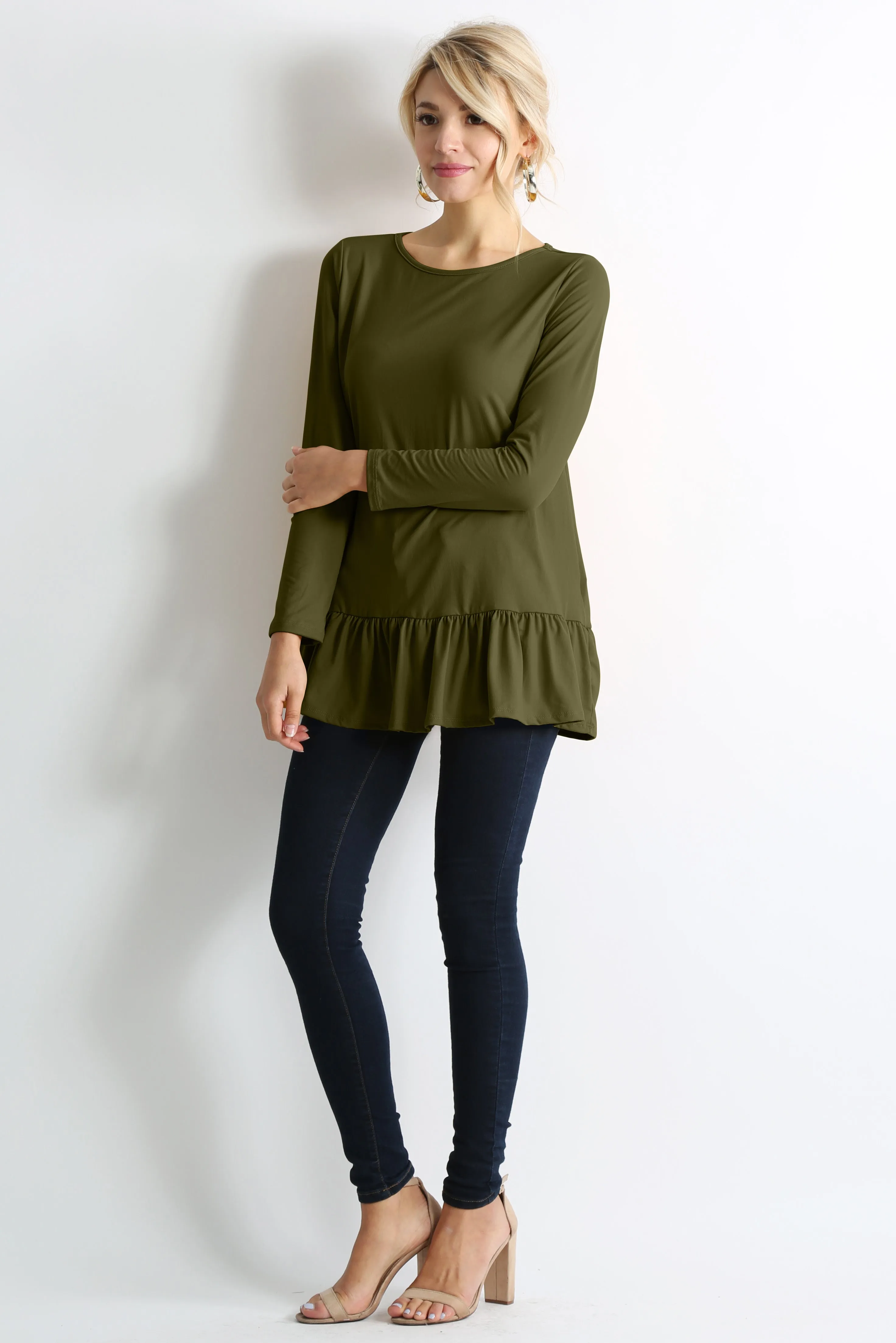 Play With Peplum Tunic Top