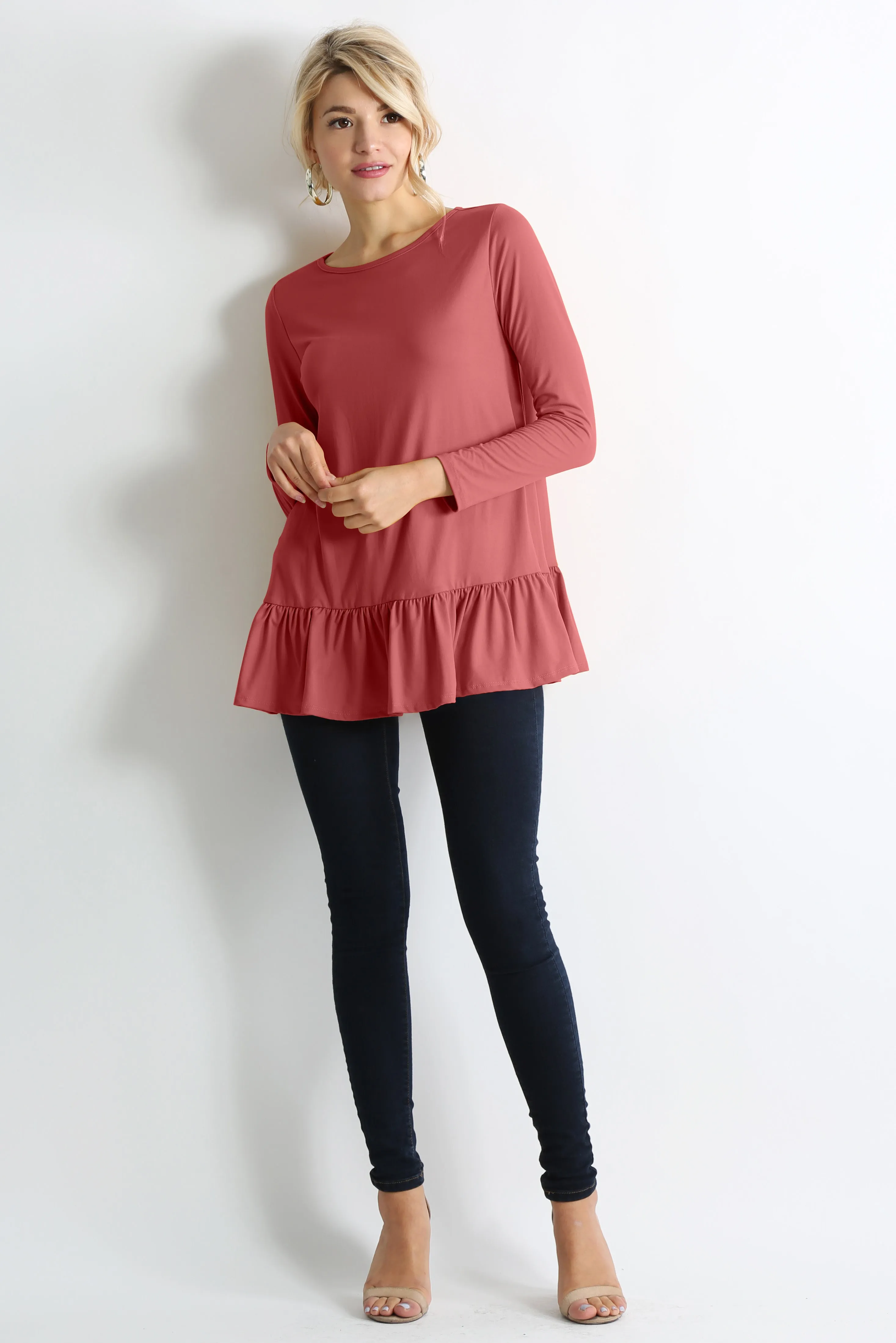 Play With Peplum Tunic Top