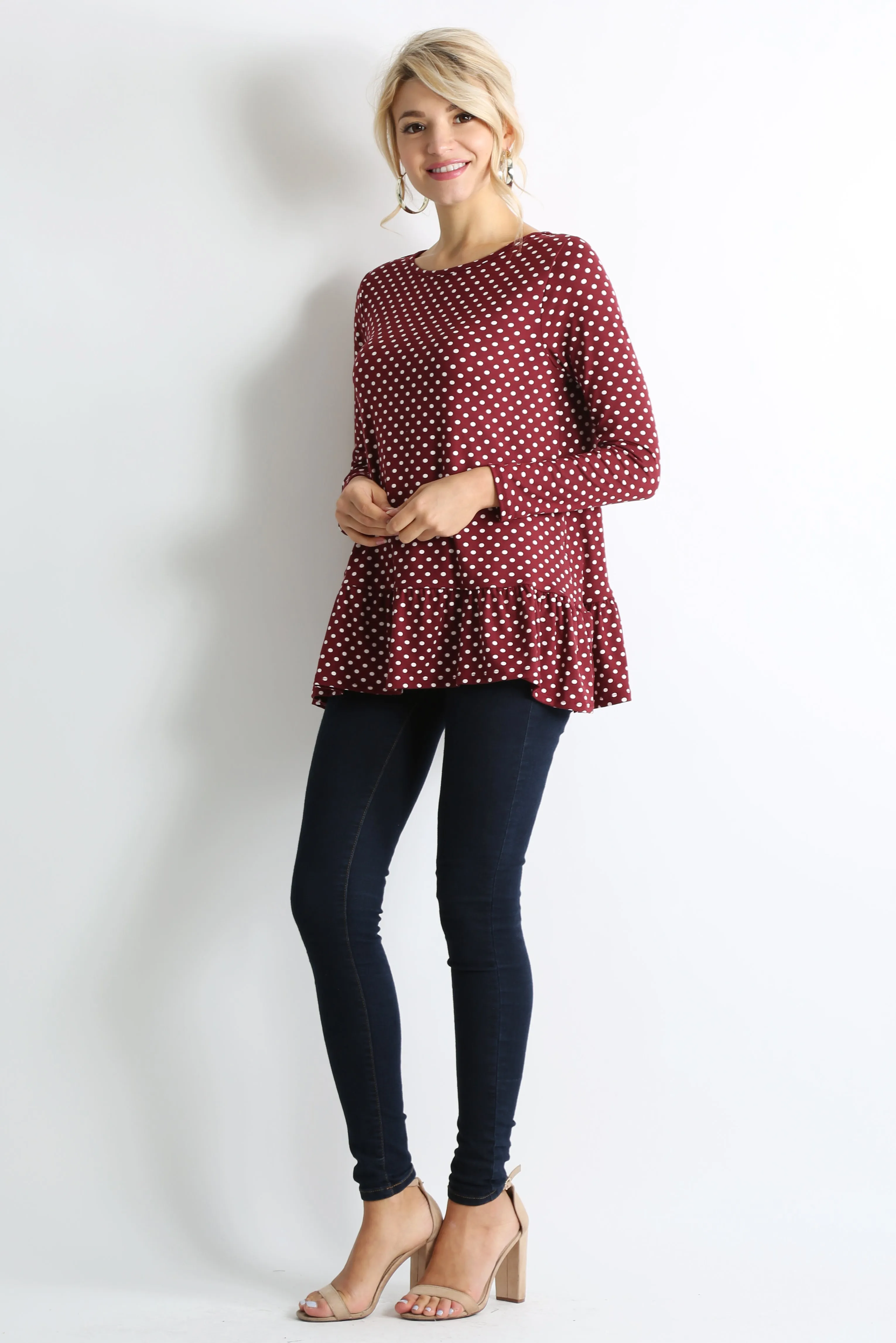 Play With Peplum Tunic Top