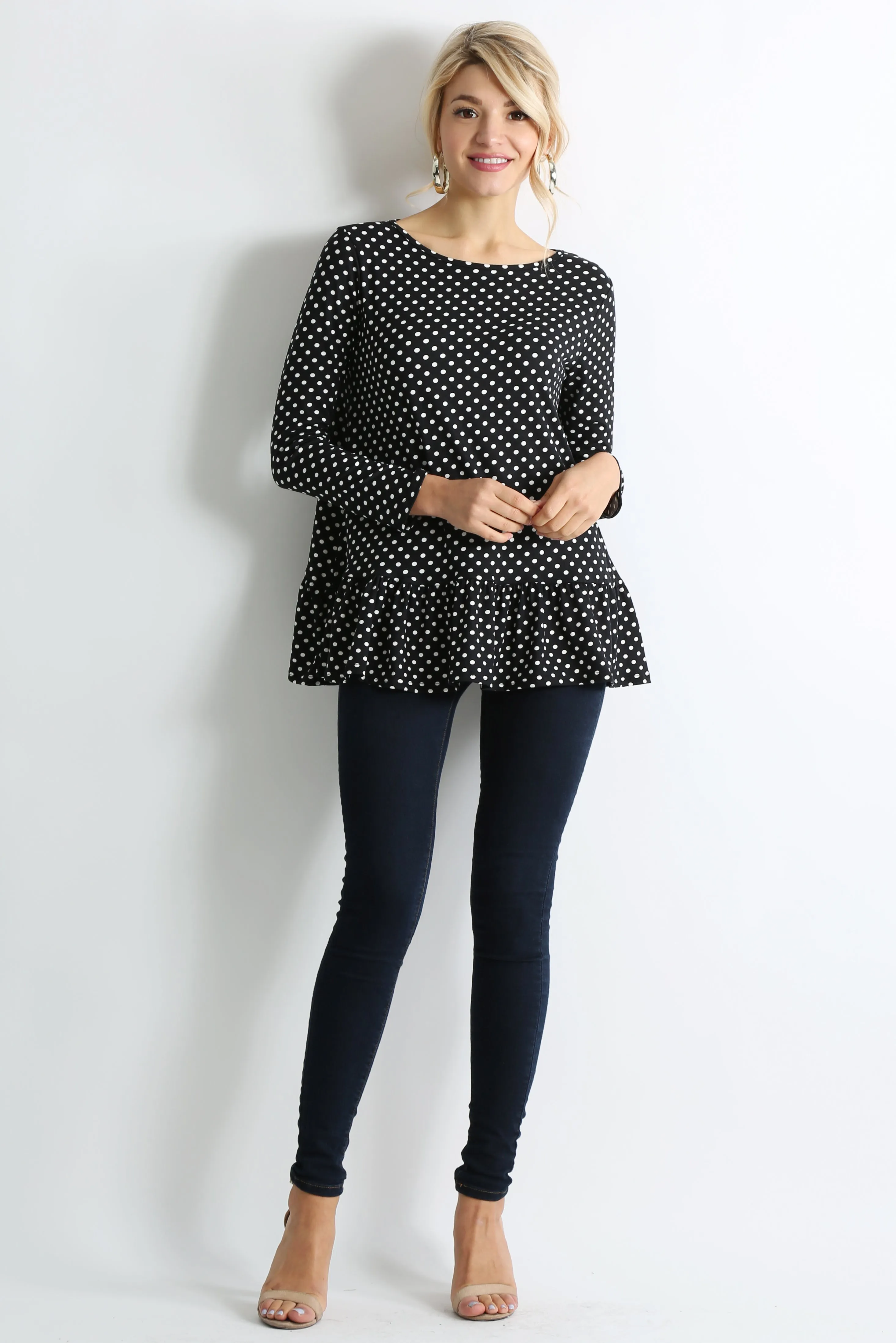 Play With Peplum Tunic Top