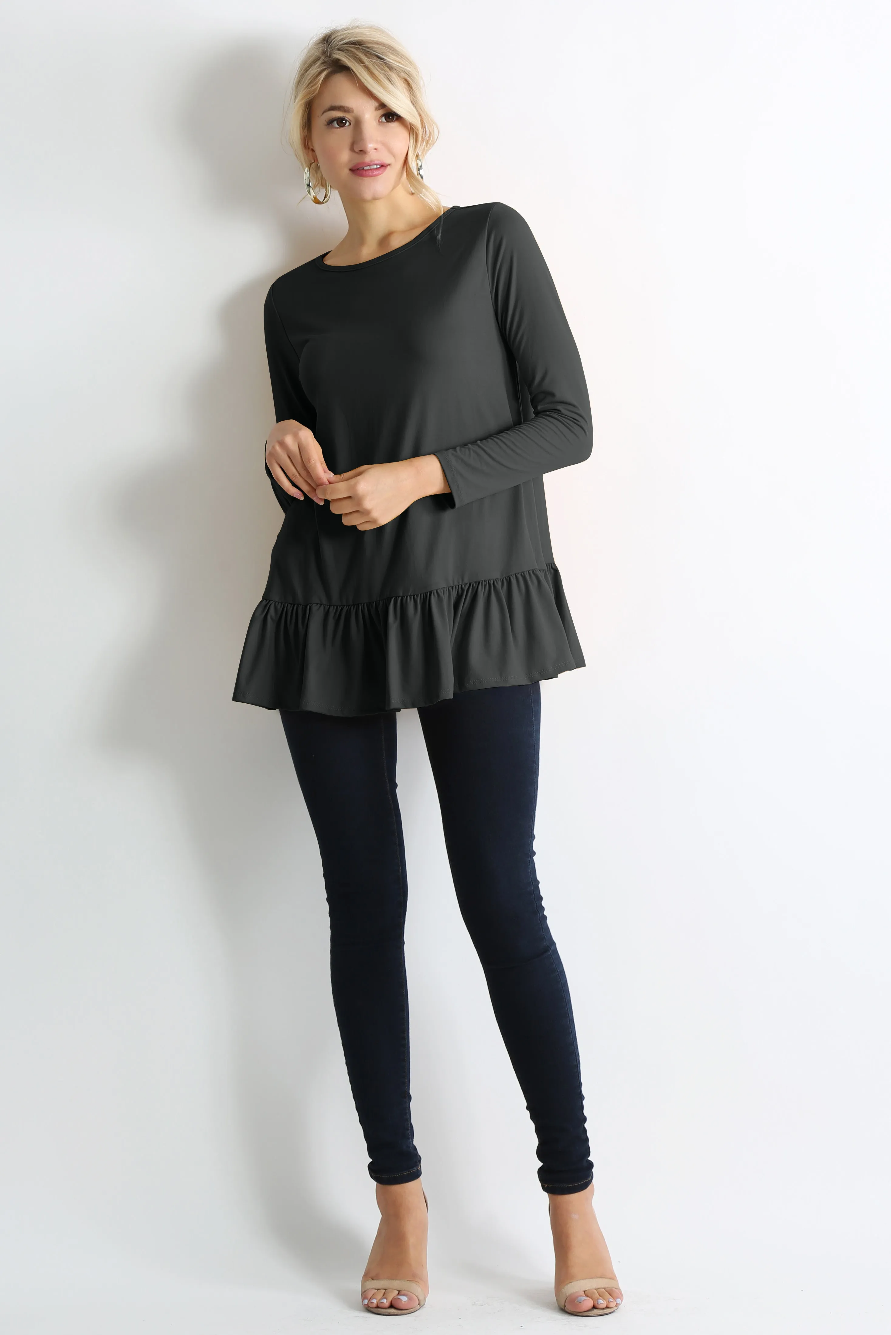 Play With Peplum Tunic Top