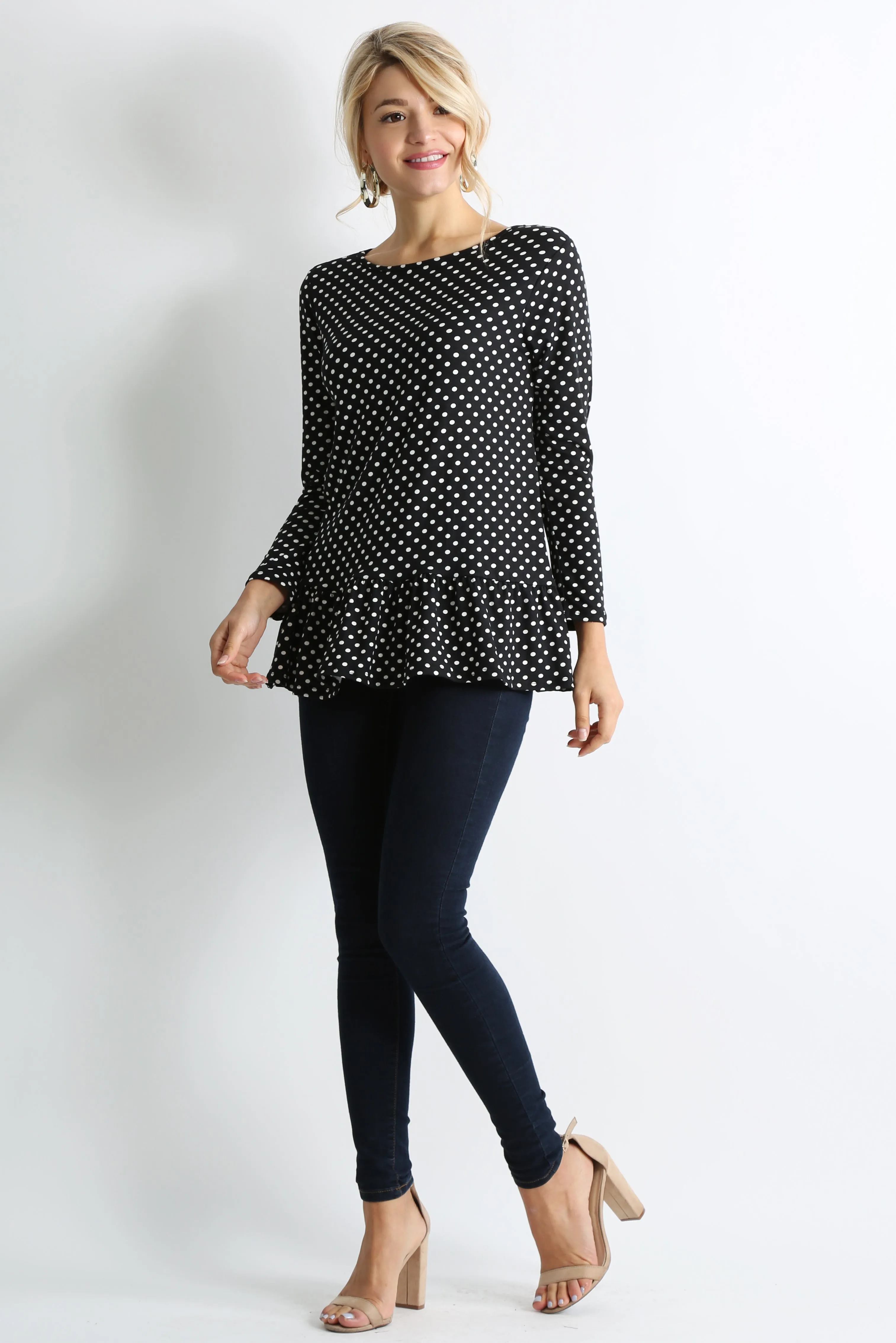 Play With Peplum Tunic Top