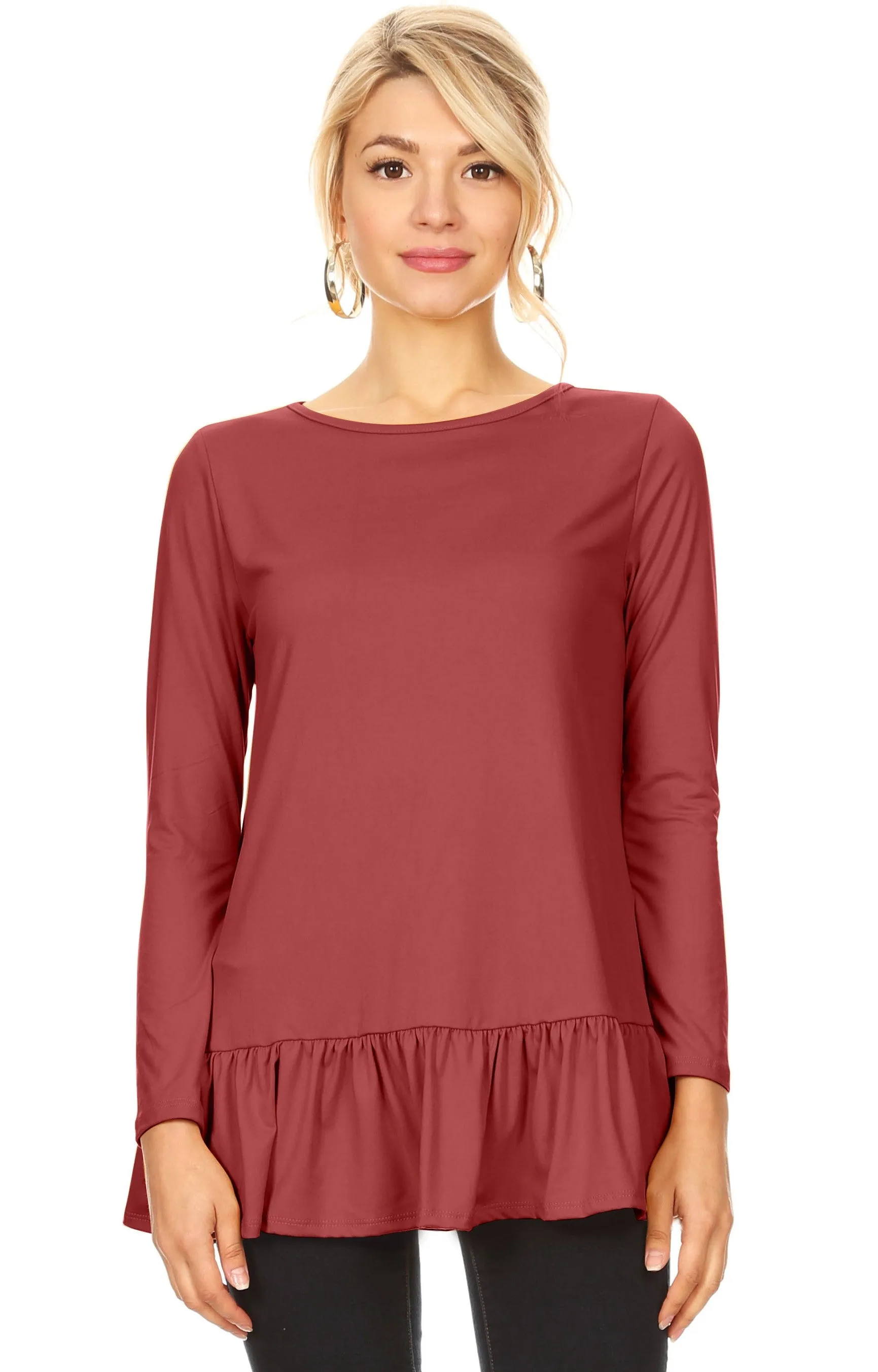 Play With Peplum Tunic Top