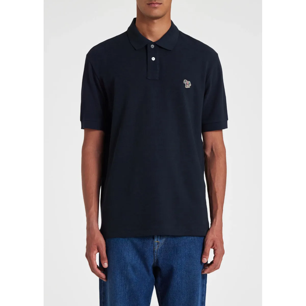 PS Paul Smith Zebra Regular Fit Polo Shirt S2-24 49 DK NAVY