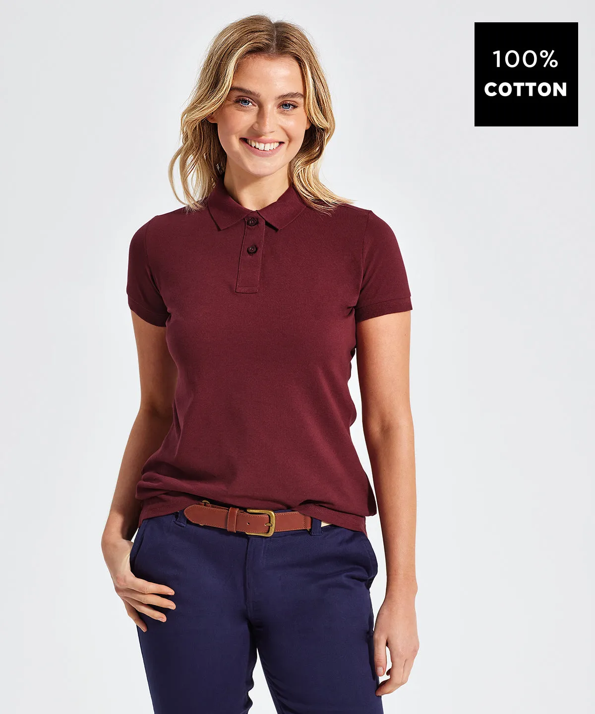 Red - Women's polo