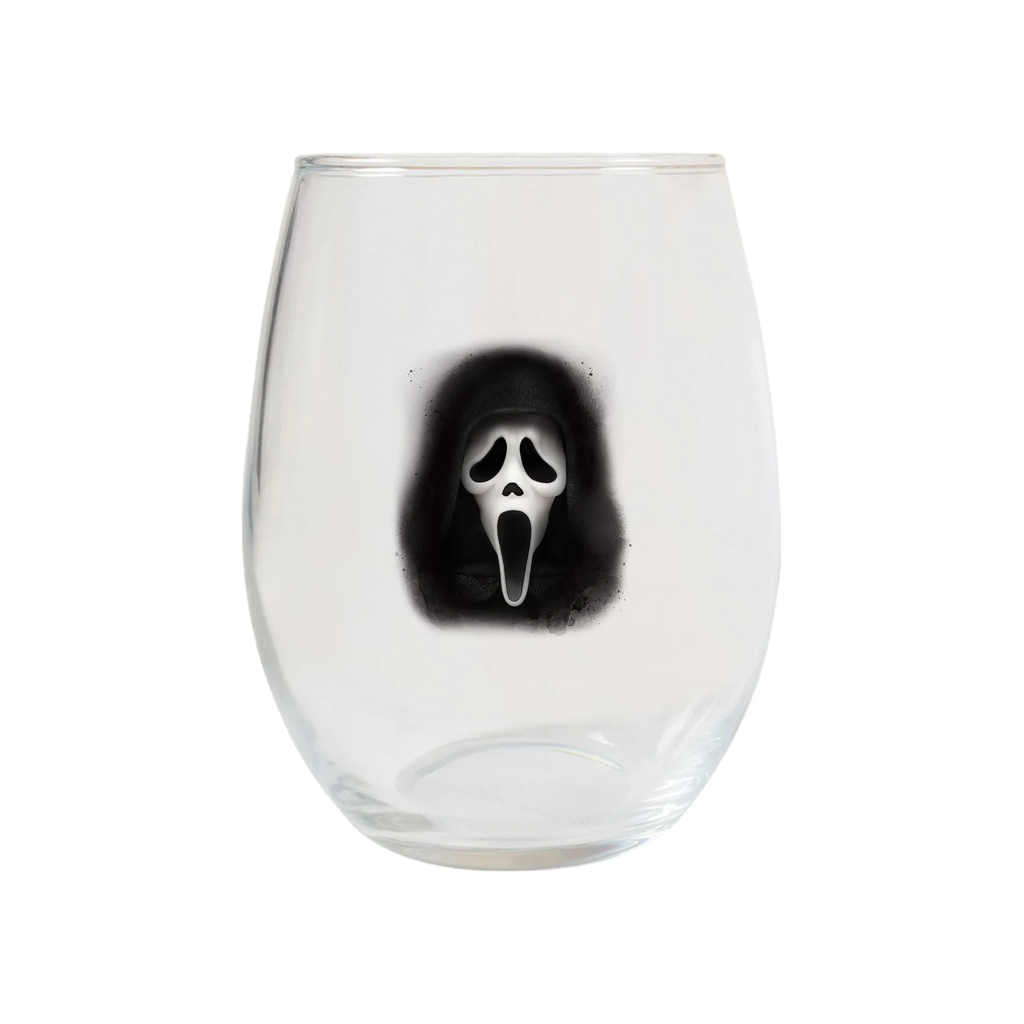 Scream Ghost Face Glass Wine Tumbler Set of 4