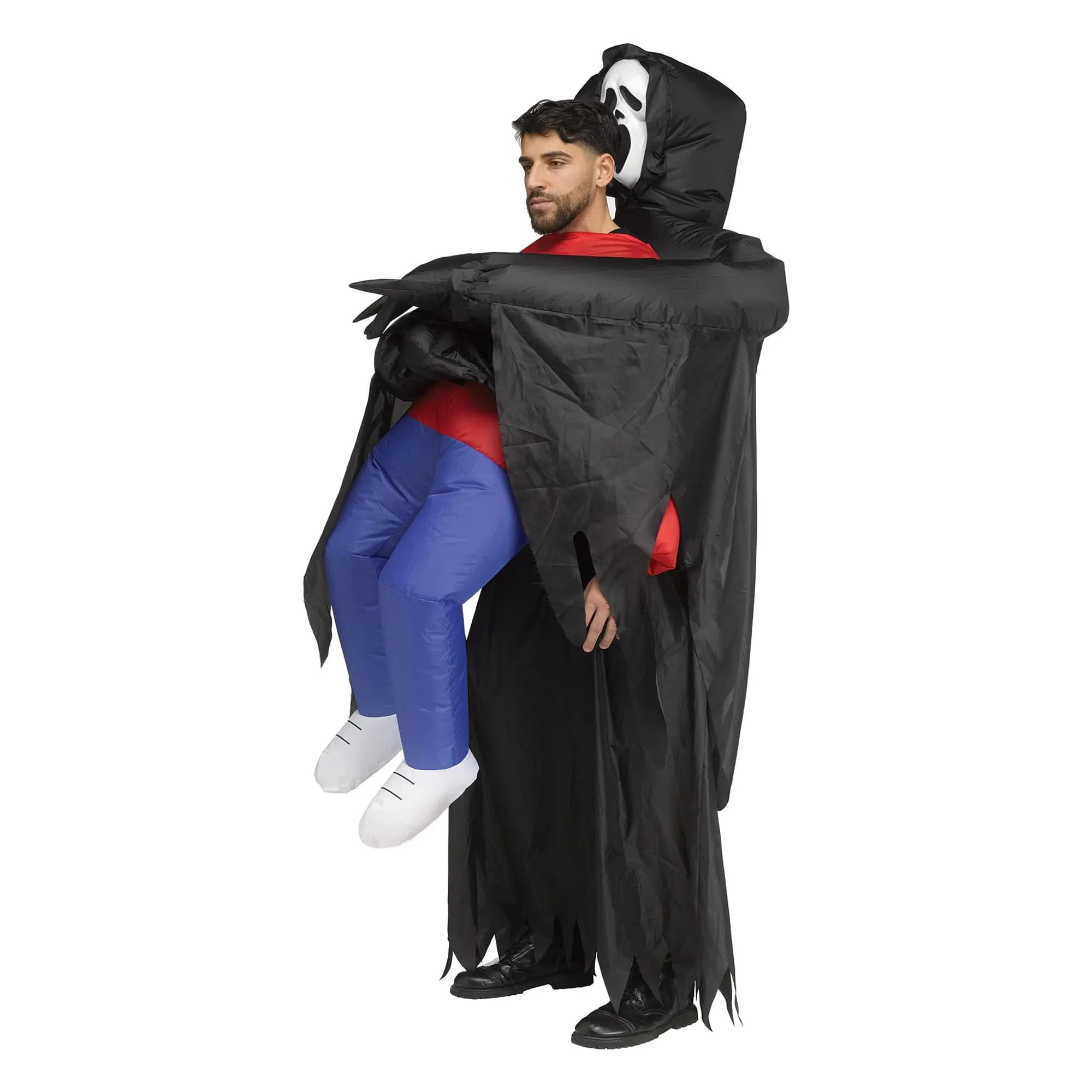 Scream Ghost Face Piggyback Inflatable Adult Costume | One Size Fits Up to 14