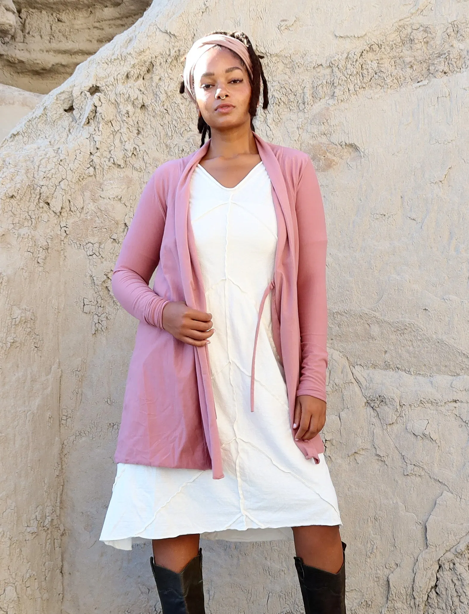 Tie Front Ojai Tunic Cardigan