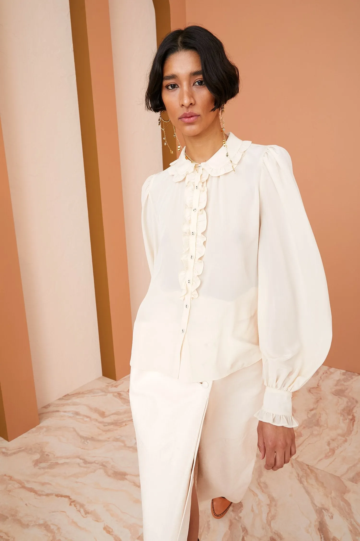 Ulla Johnson - Philipa Blouse in Blanc