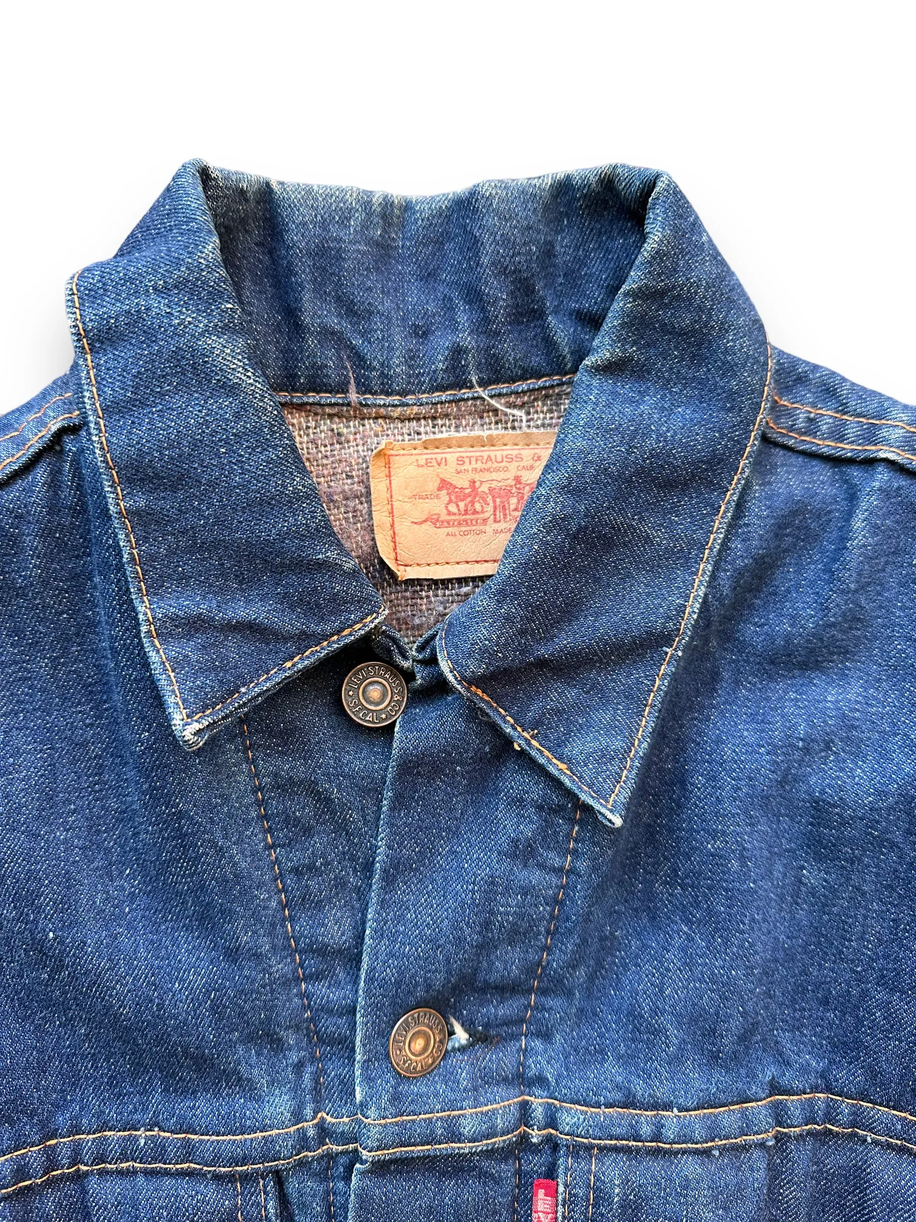 Vintage Levi's Big E Blanket Lined 70505 Denim Jacket SZ S | Vintage Denim Workwear Seattle | Seattle Vintage Denim