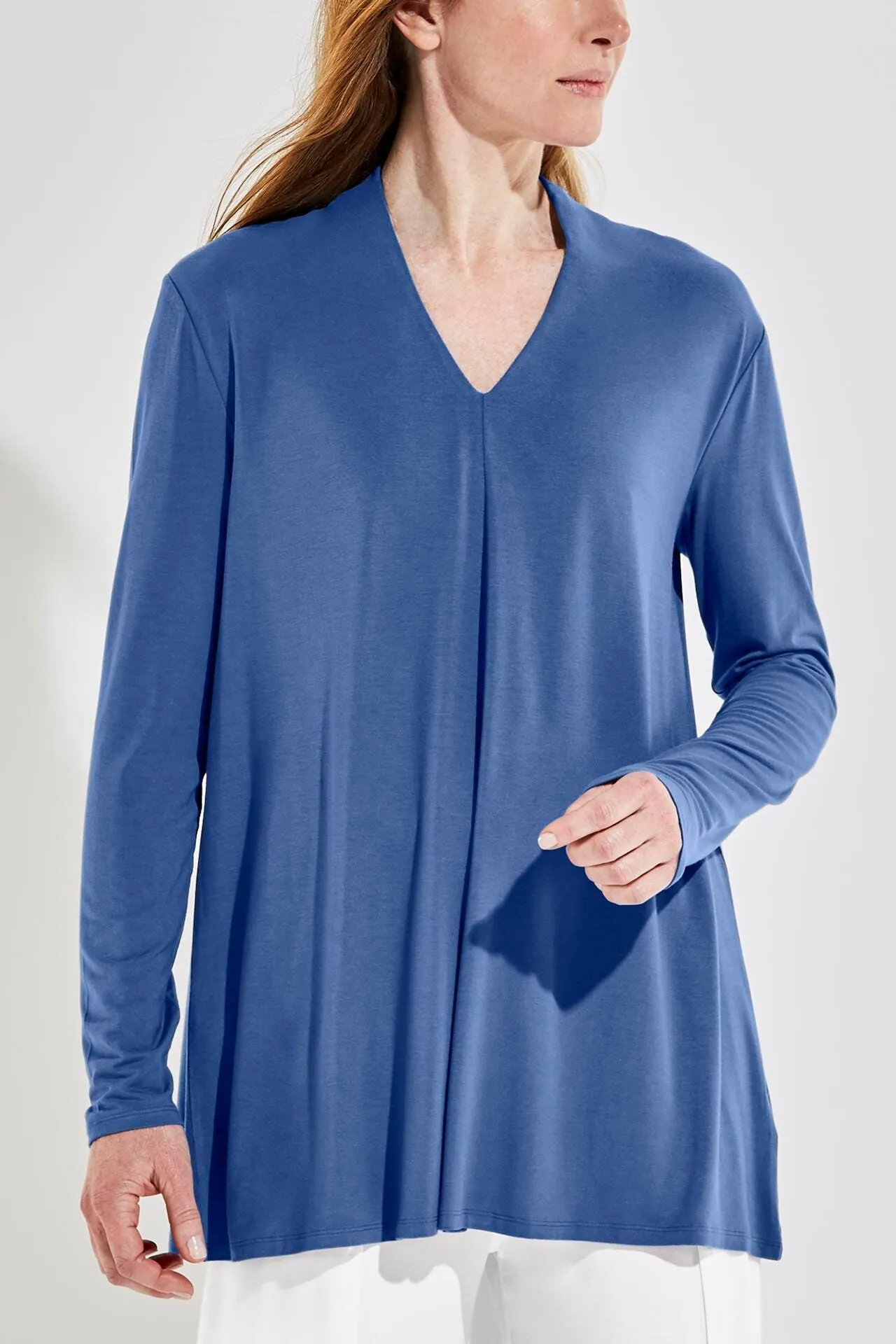 Women's Thera Tunic Top | Contemporary Blue